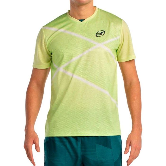 T-shirt à manches courtes homme Bullpadel Ladra 059 Jaune Padel 44 2/3