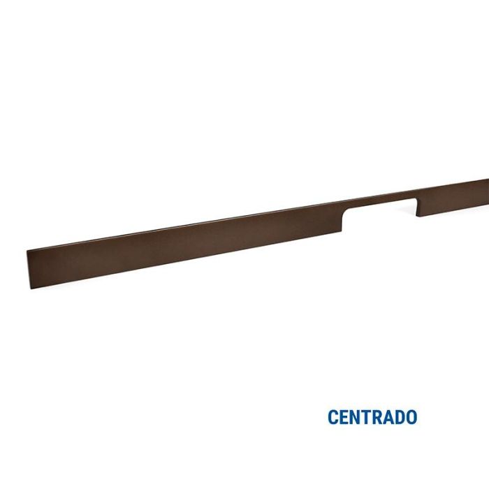 Tirador Aluminio Peak Acabado Marron Metaliz Dist. Agujero Dist. 768Mm. Viefe 2