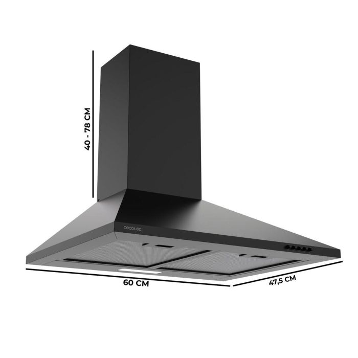 Hotte standard Cecotec Flux PM 604000 Noir 2