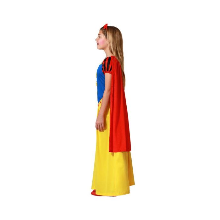 Déguisement Princesse de Conte pour Fille 7-9 Ans - Ensemble avec Cape, Robe et Diadème - Blancanieves Thème Fantaisie