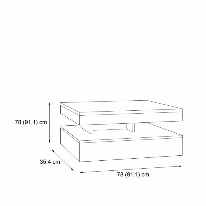 Table Basse Marron 1
