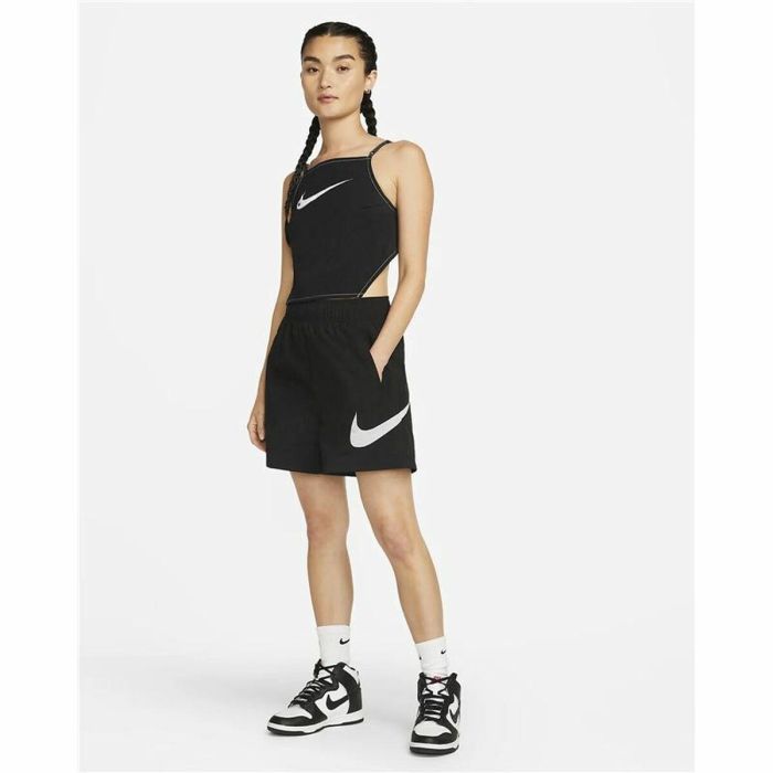Short de Sport pour Femme Nike Sportswear Essential Noir 1 Short de Sport pour Femme Nike Sportswear Essential Noir 1