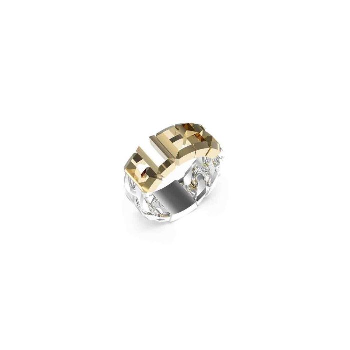 Bague Femme Guess JUMR03206JWYGST62 22 Argenté Doré 4