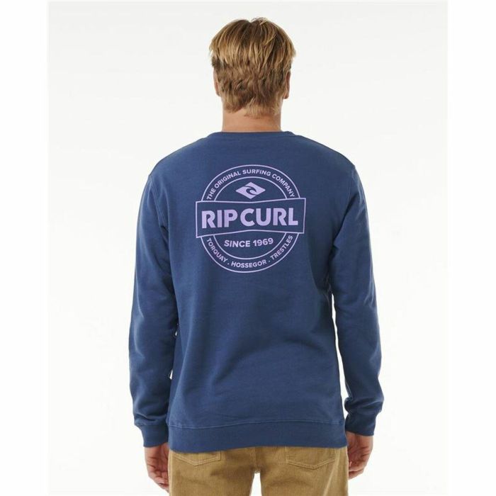 Sweat sans capuche homme Rip Curl Stapler Crew Bleu 4 Sweat sans capuche homme Rip Curl Stapler Crew Bleu 4