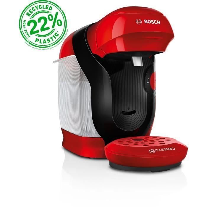 Bosch TASSIMO T11 - Machine à café multi-boissons Style rouge - 1400 W - 0,7 L - Nettoyage automatique Bosch TASSIMO T11 - Machine à café multi-boissons Style rouge - 1400 W - 0,7 L - Nettoyage automatique