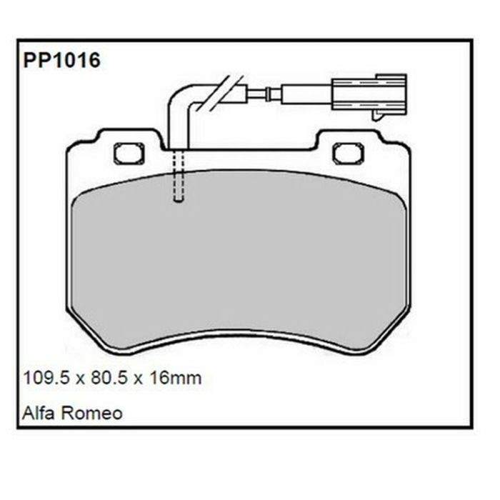 Plaquettes de frein Black Diamond BDPP1120 Jaguar Xf (2015 ) All Models Rear Disc (Fitted Vented Disc) 1