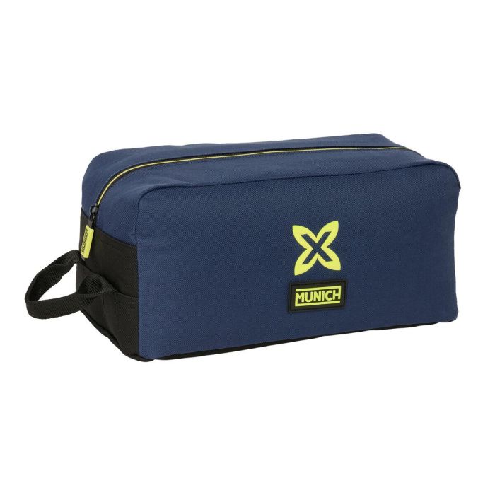 Range-Chaussures de Voyage Munich Track Bleu Noir 34 x 15 x 18 cm