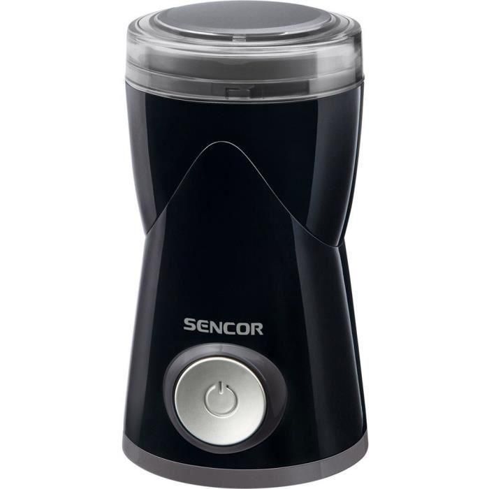 Sencor SCG 1050BK Moulin à Café Électrique 150 W - Capacité 50 g - Finesse Réglable pour Café, Noix, Herbes - Noir