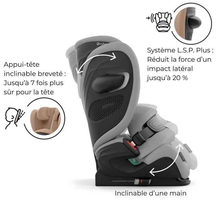 CYBEX Siege auto Pallas G3 Plus Mid grey - 15 mois a 12 ans 3 CYBEX Siege auto Pallas G3 Plus Mid grey - 15 mois a 12 ans 3