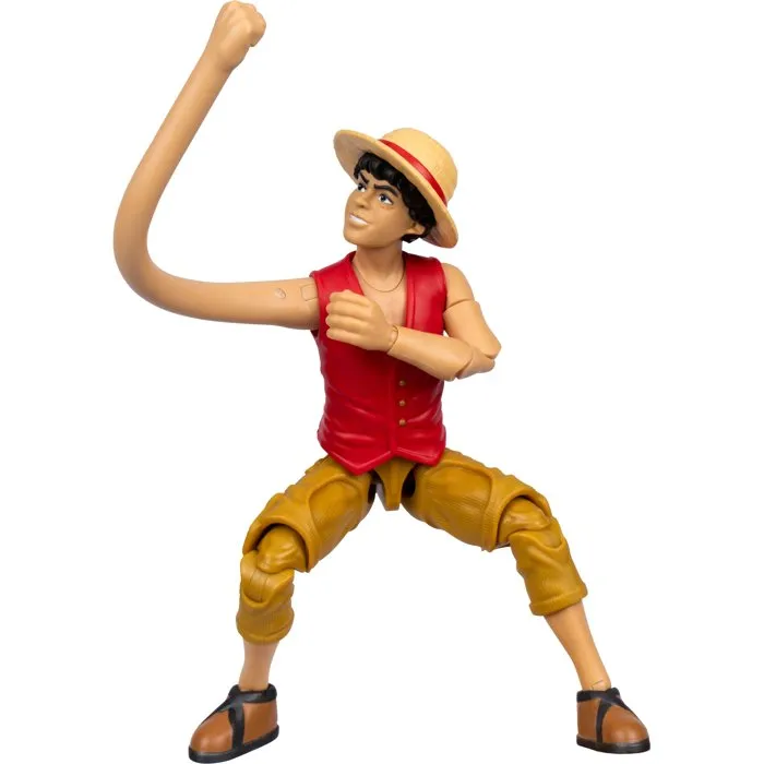 Figurine Articulée ONE PIECE Luffy - 15 cm - 12 Points d'Articulation avec Accessoires - Collection - À Partir de 4 Ans