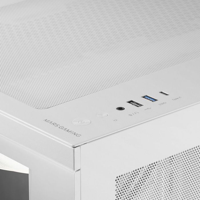 Boîtier ATX semi-tour Mars Gaming MC3TCORELCDMW Blanc 3 Boîtier ATX semi-tour Mars Gaming MC3TCORELCDMW Blanc 3