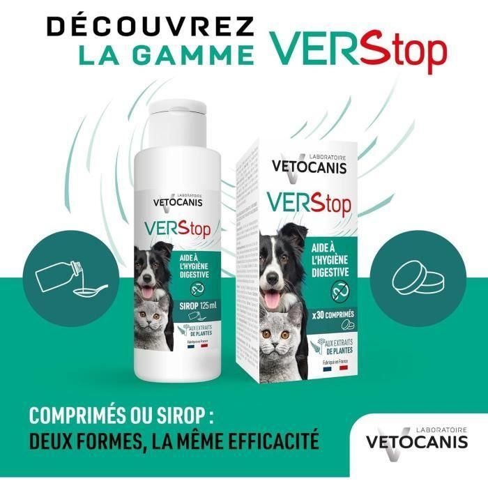 Sirop aide a l'hygiene digestive - VETOCANIS - VERSTOP - Pour Chien et Chat - 125 ml 4 Sirop aide a l'hygiene digestive - VETOCANIS - VERSTOP - Pour Chien et Chat - 125 ml 4