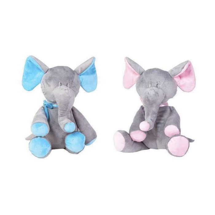 Éléphant en Peluche Artesanía Beatriz 30 cm 2 Unités Polyester 0 Éléphant en Peluche Artesanía Beatriz 30 cm 2 Unités Polyester 0