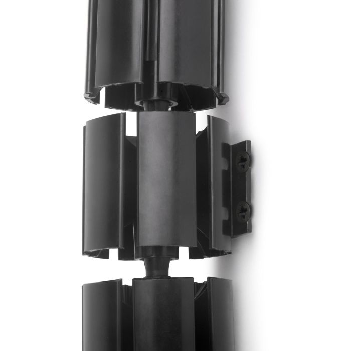 Colonne passe-câbles Hexa, plastique, noir 7