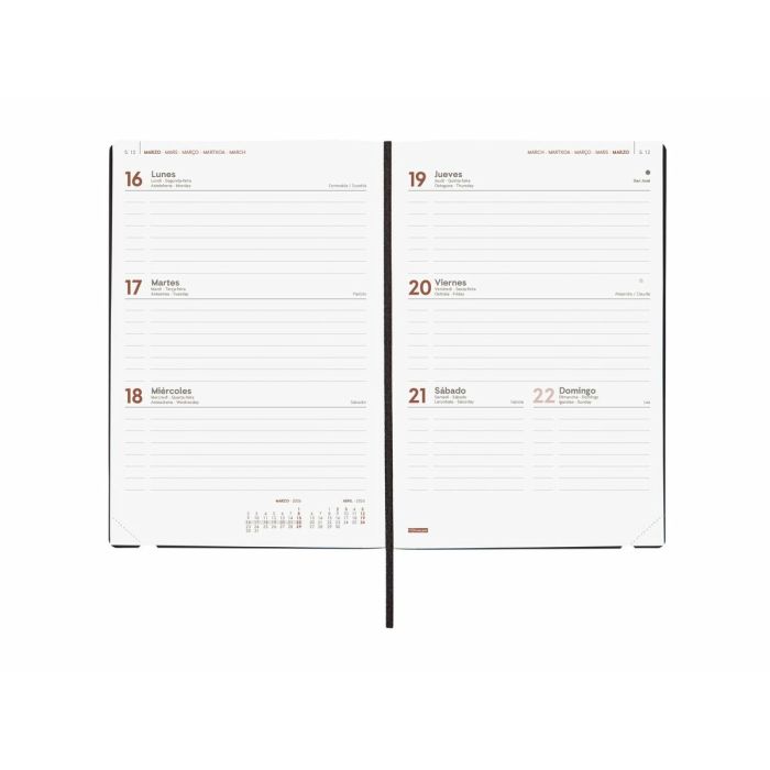Agenda Finocam Noir A5 14 x 20,4 cm 3