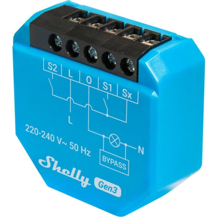 Prise Intelligente Shelly S3SW-0A2X4EUL Bluetooth Wi-Fi 230 V 16 A 16