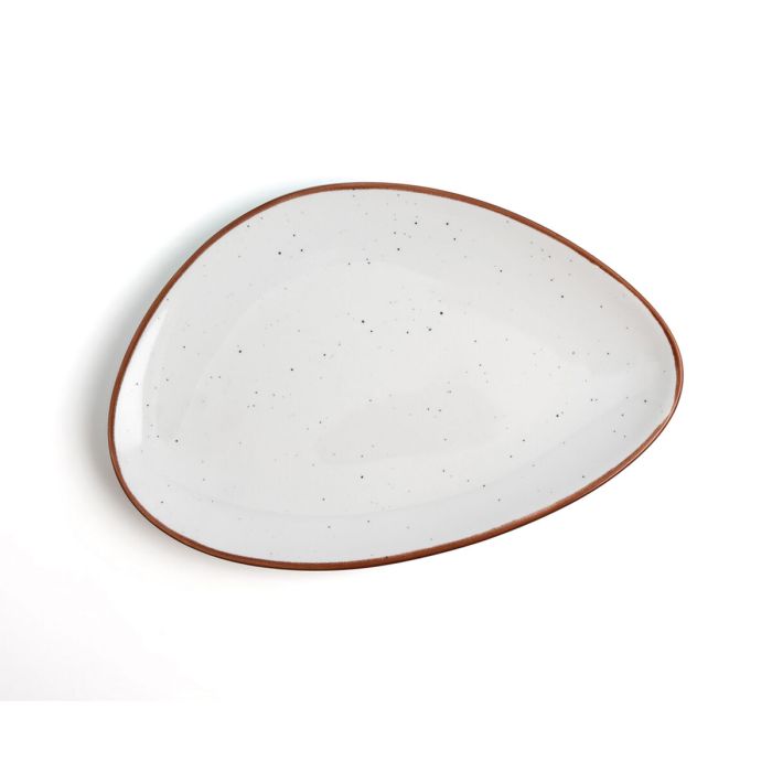 Assiette plate Ariane Terra Céramique Beige Ø 21 cm (12 Unités) 1