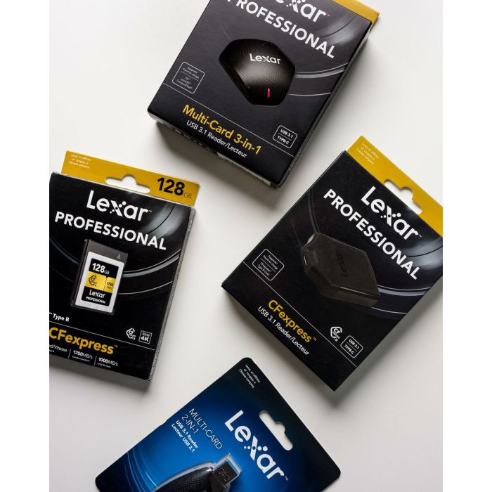 Carte Mémoire SD Lexar LCXEXPR128G-RNENG 128 GB 1