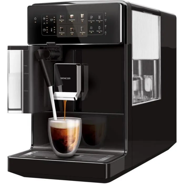 Sencor SES 9300BK Machine à Expresso avec Système EasyLatte, Broyeur Inox 19 bars, Réservoir 1.3L, Panneau LED Sencor SES 9300BK Machine à Expresso avec Système EasyLatte, Broyeur Inox 19 bars, Réservoir 1.3L, Panneau LED