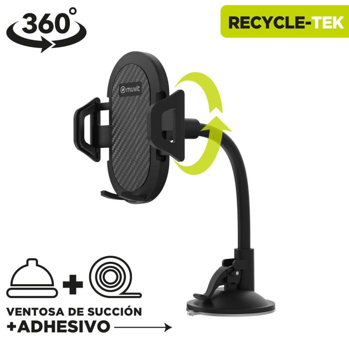 Support de voiture Muvit Noir 7" 14