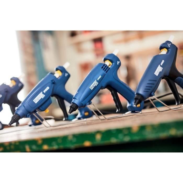 Pistolet a colle professionnel RAPID EG320 - 1000g/h PRO Coffret + colle 24 sticks 1 Pistolet a colle professionnel RAPID EG320 - 1000g/h PRO Coffret + colle 24 sticks 1