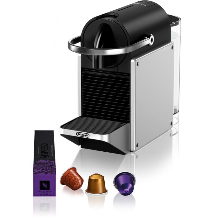 DeLonghi Kaffeemaschine Nespresso Pixie EN127.BL *silber/schwarz*