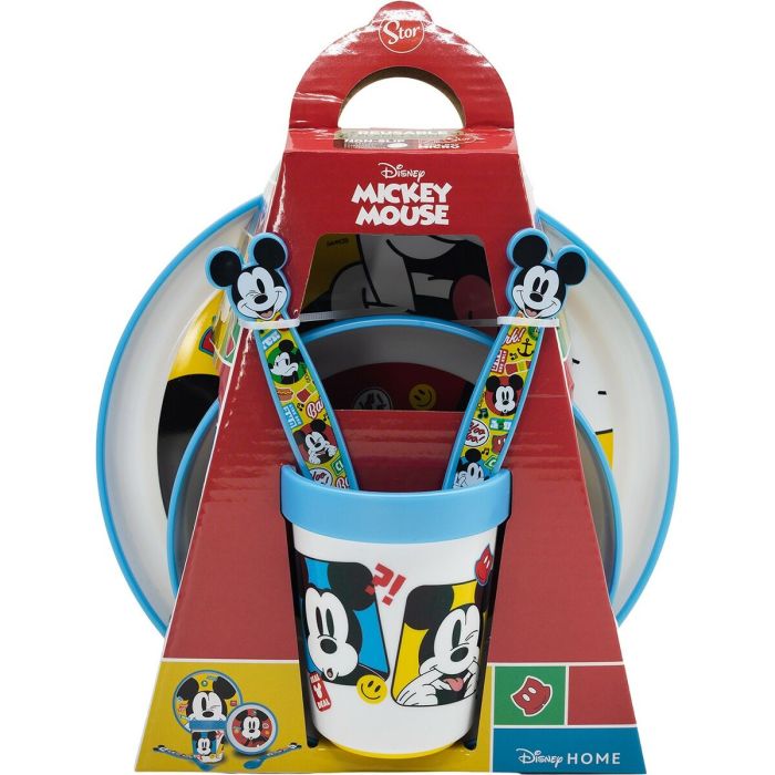 Ensemble Vaisselle pour Enfants Mickey Mouse CZ11306 Plastique (5 Pièces) 2