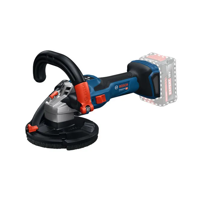Bosch Professional Ponceuse à béton sans fil GBR 18V-15 S - Pour béton, pierre, chape, marbre - Meulage à sec et ébavurage - Compatible 18V System/AMPShare