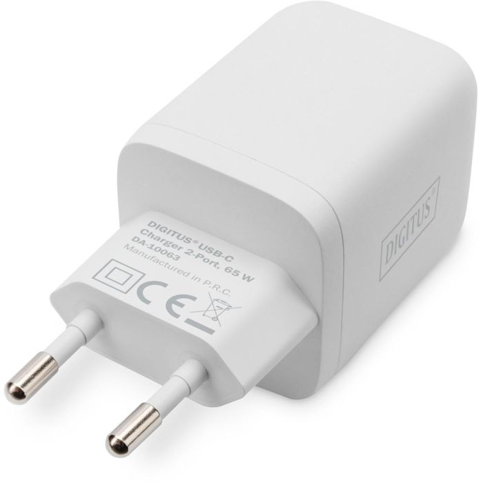 Mini Charger DIGITUS 2-Port 65W 2x USB-C 45W+20W weiß 3