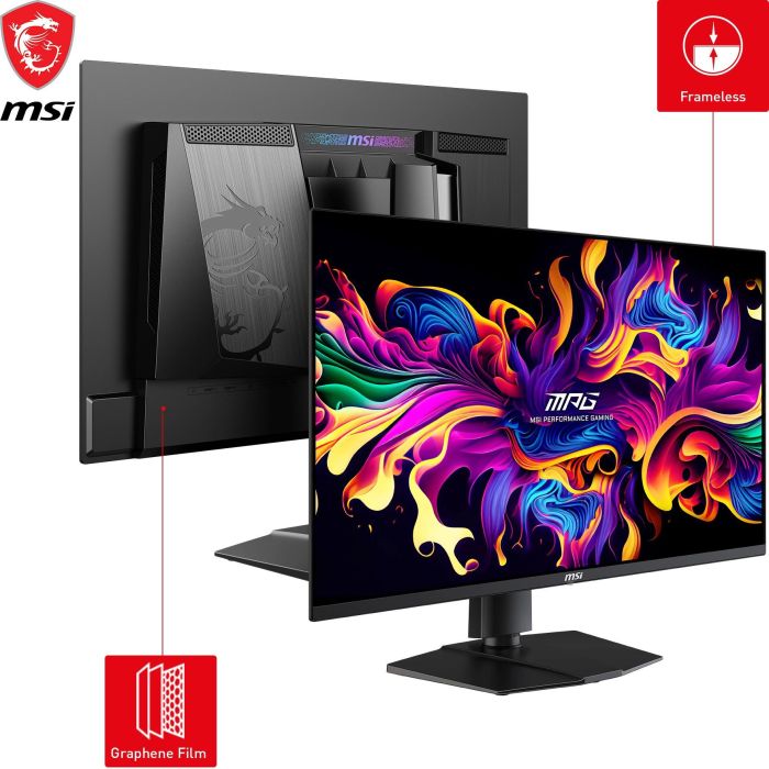 MSI MPG 271QRXDE Écran PC Gaming QD-OLED 67,3 cm (26.5") 2K WQHD 2560x1440 360 Hz 1 ms HDMI 2.1 DisplayPort USB-C Noir