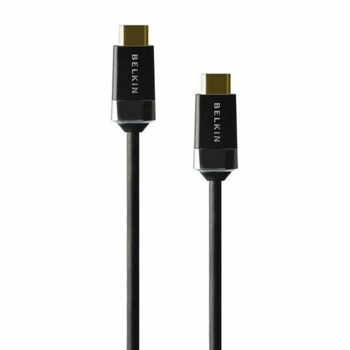 Câble HDMI Belkin HDMI0018G-2M 2 m Noir Doré 0 Câble HDMI Belkin HDMI0018G-2M 2 m Noir Doré 0