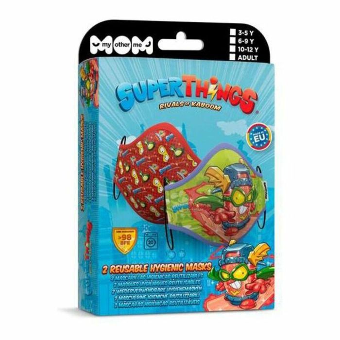 Masque en tissu hygiénique réutilisable Super Zings Premium 10-12 Ans 2