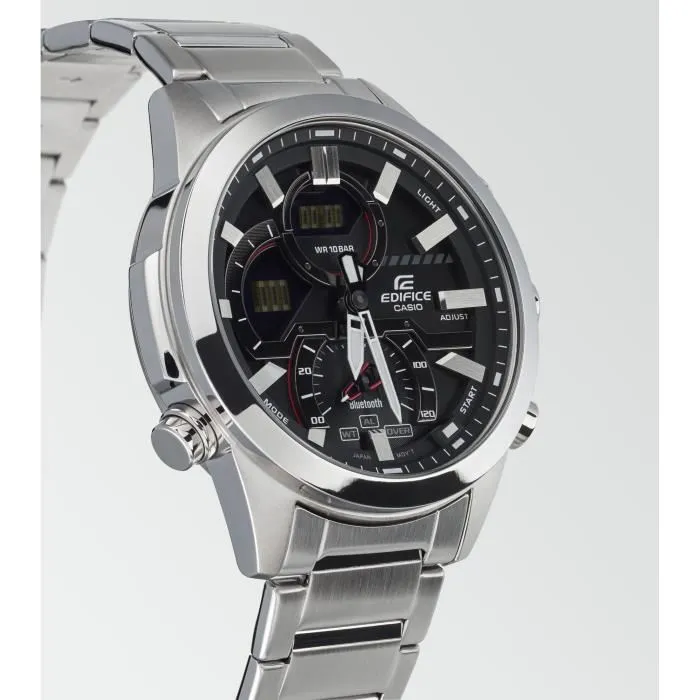 Casio Montre ECB-30D-1AEF Homme Acier Inoxydable Argenté 52.3mm 3