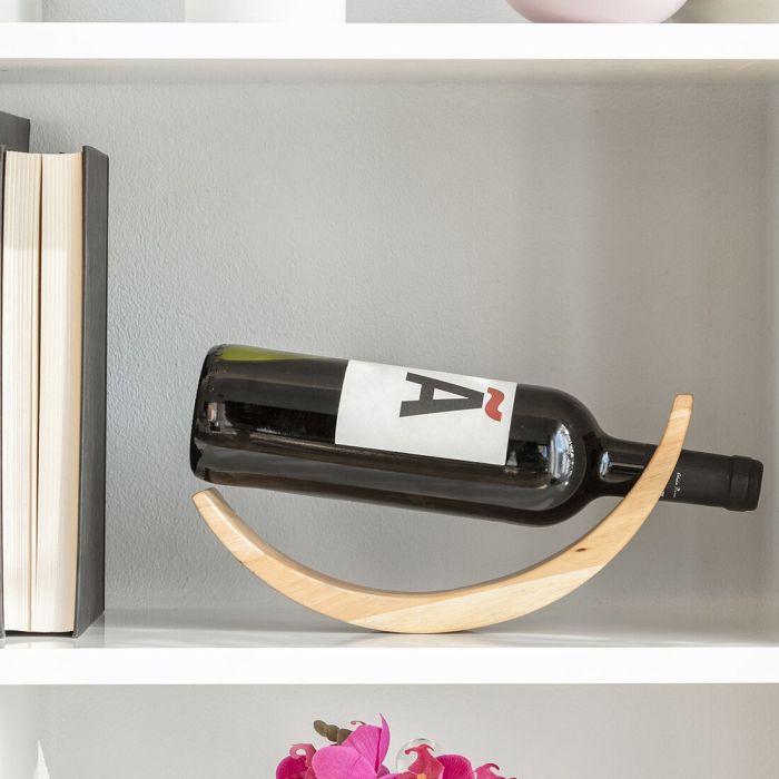 Porte-bouteille en Bois Effet Suspendu Woolance InnovaGoods 0 Porte-bouteille en Bois Effet Suspendu Woolance InnovaGoods 0