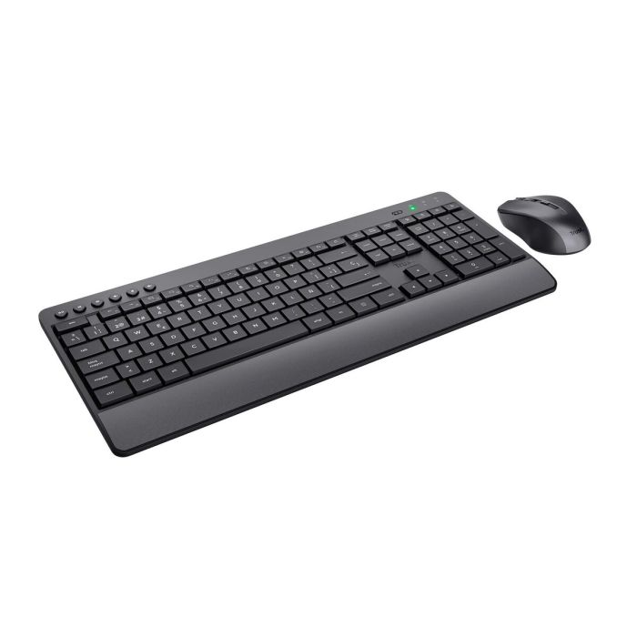 clavier et souris Trust Trezo Noir Espagnol Qwerty 1