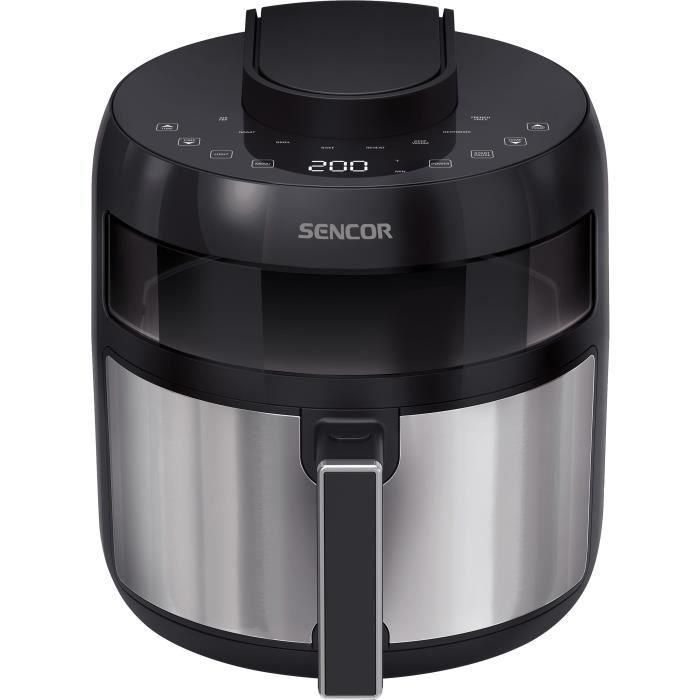 Sencor SFR 5010BK - Friteuse sans huile (Airfryer) 5 litres, 1500 W, 8 programmes, écran tactile LED, 60-200°C, Noir Sencor SFR 5010BK - Friteuse sans huile (Airfryer) 5 litres, 1500 W, 8 programmes, écran tactile LED, 60-200°C, Noir