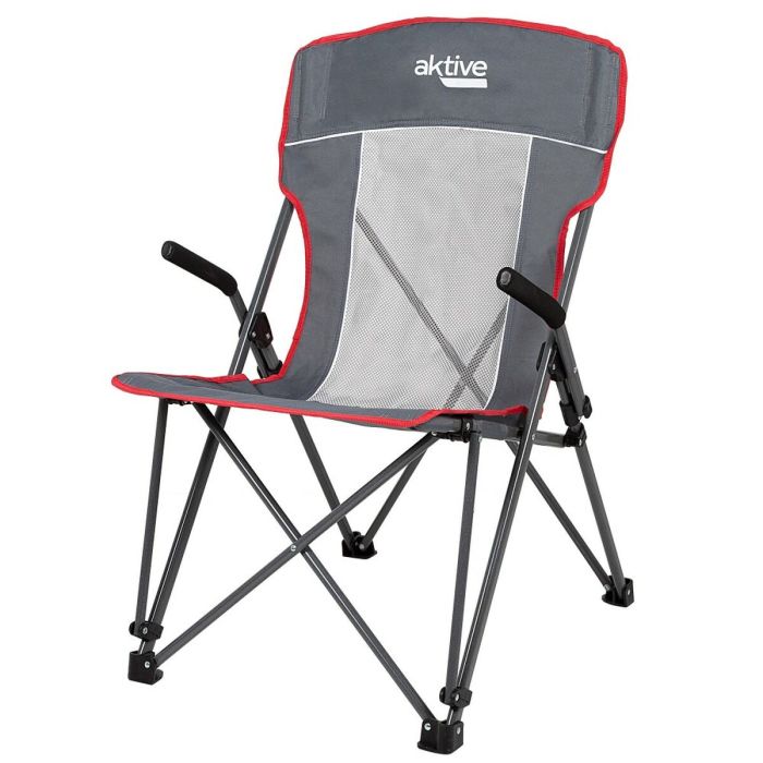 Chaise de camping pliante Aktive Gris 59 x 97 x 68 cm (2 Unités) 6