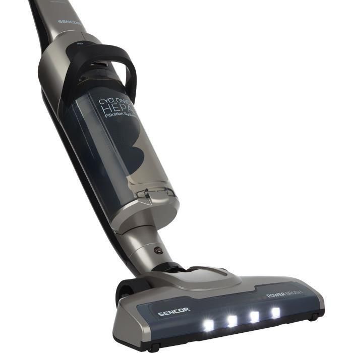 Sencor Aspirateur Balai 2 en 1 Sans Fil SVC 8936TI avec Nettoyage Humide, Filtre HEPA, Autonomie 60 min, 150 W, Noir Sencor Aspirateur Balai 2 en 1 Sans Fil SVC 8936TI avec Nettoyage Humide, Filtre HEPA, Autonomie 60 min, 150 W, Noir