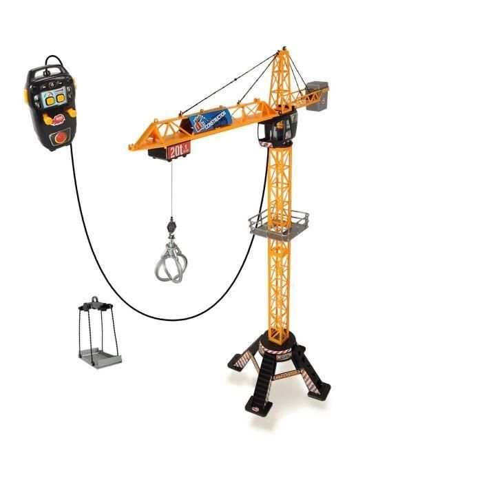 Grue filoguidée 120cm - DICKIE TOYS - Travaux publics - Tourne a 350° - Accessoires inclus 1 Grue filoguidée 120cm - DICKIE TOYS - Travaux publics - Tourne a 350° - Accessoires inclus 1