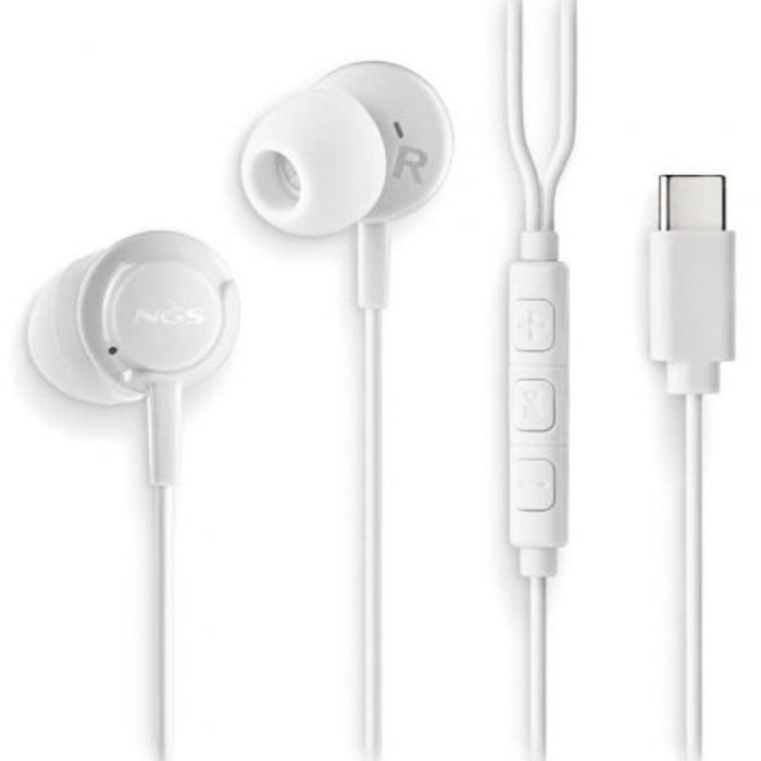 Casque NGS CROSSSTEPWHITE Blanc