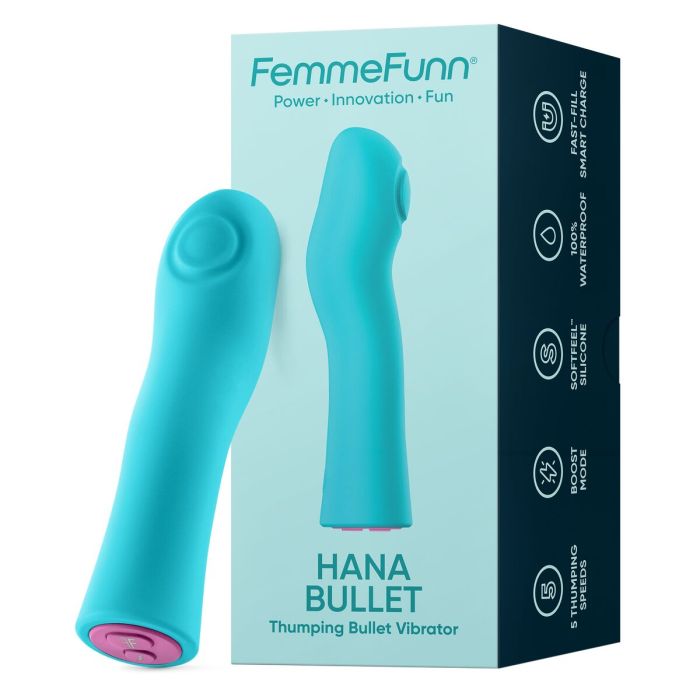 Mini Vibromasseur FemmeFunn Bleu 12