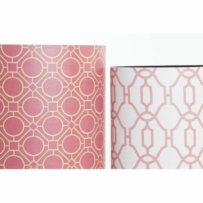 Corbeille à papier DKD Home Decor Blanc Orange Bois Toile Vintage 2