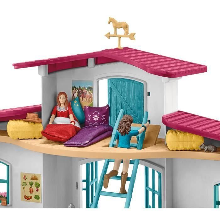 Centre équestre modulable de Lakeside pour chevaux, coffret figurines avec 115 éléments, Schleich 42567 Horse Club 3 Centre équestre modulable de Lakeside pour chevaux, coffret figurines avec 115 éléments, Schleich 42567 Horse Club 3