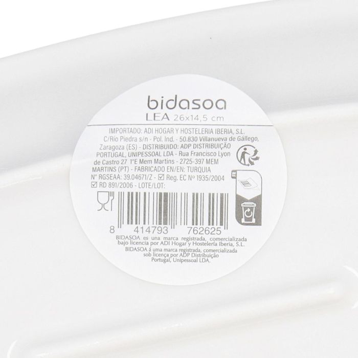 Bandeja Oval Porcelana Lea Hydrozero Bidasoa 26x14,5 cm 6