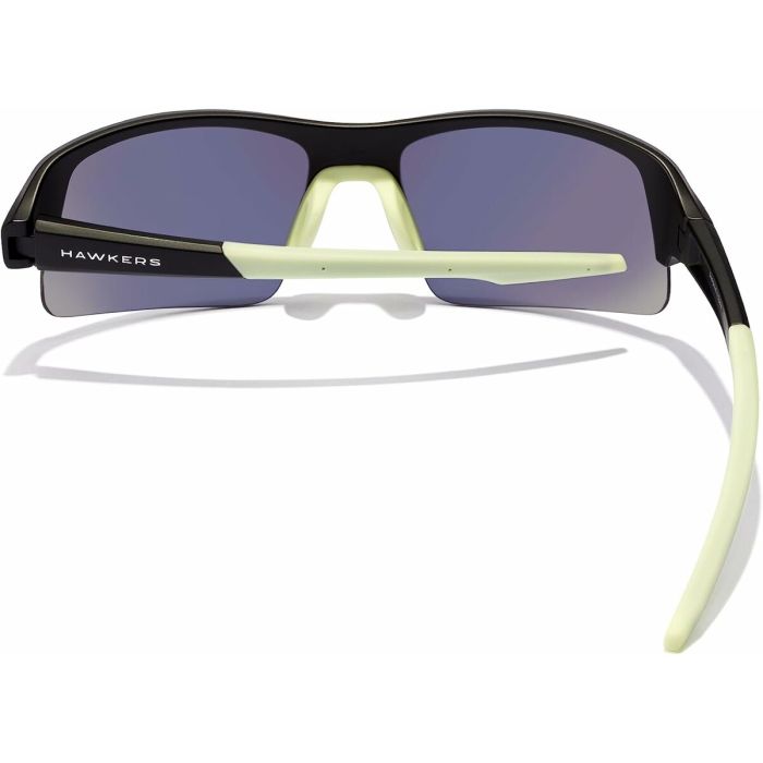Lunettes de soleil Unisexe Hawkers Bat Ø 45 mm Jaune Noir 3