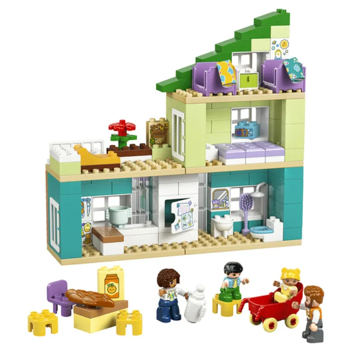 LEGO DUPLO 10470 Maison Familiale Moderne 3-en-1, Jouet de Construction pour Fille et Garçon dès 2 ans