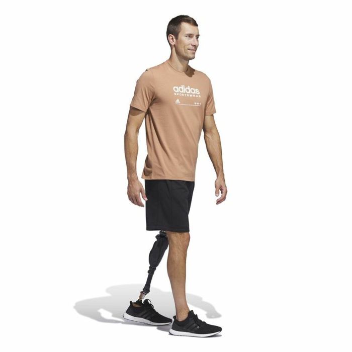 T-shirt à manches courtes homme Adidas Lounge Marron 3 T-shirt à manches courtes homme Adidas Lounge Marron 3