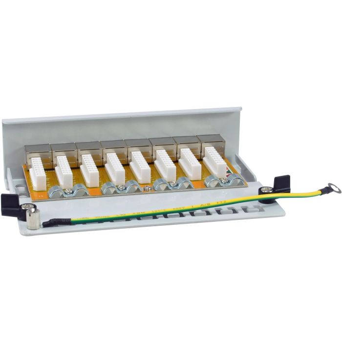Equip Patchpanel 8x RJ45 Cat6A FTP 1HE Keystone Montage gr 4