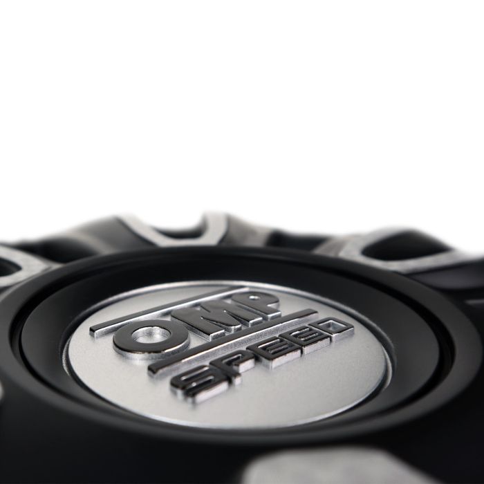 Omp Speed Magnum 13 Pouces Enjoliveurs 4 Pièces Noir-Argent-Carbone OMPS07011322 2