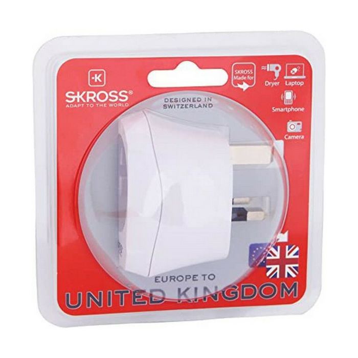 Adaptateur de courant Skross 1500230-E Européen United Kingdom 1